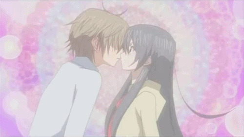 Anime Love Kiss GIFs