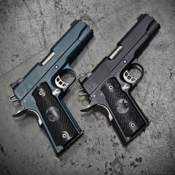 gunsdaily:  @metalhead_1 For the ladies :) A gorgeous pair of Nighthawk Lady Hawk 9mm 1911’s at @otbfirearms. #igmilitia #nighthawk #1911 #9mm #my #gun #metal #tactical #pistol #rifle #gunporn #photooftheday #merica #gunsdaily #gunspictures #gunfanatics