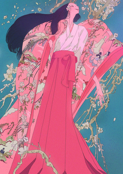 antoniowisesa:Kaguya’s Spring Waltzfrom The Tale of Princess Kaguya, my favourite Isao Takahat
