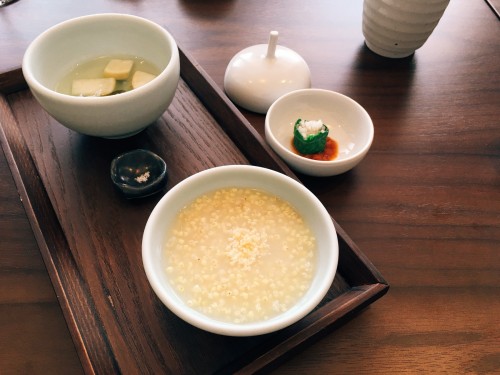 Delightful Korean Buddhist temple cuisine at Balwoo Gongyang, located on the fifth floor of the Temp