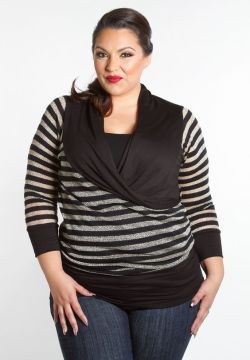 beautiful-real-women:  NEW Plus Size Dina Sweater Top Shop www.curvaliciousc…