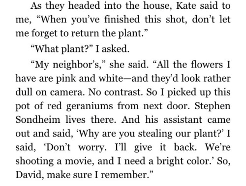 katharinehxpburn: kate–hepburn: Stealing Stephen Sondheim’s plant for the aesthetic. 199