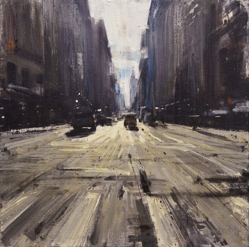 supersonicart: Valerio D’Ospina, Paintings.Stunning cityscapes and industrial paintings from I