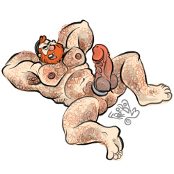 freebo23doodles:  quick sketch of Manly Dan did i do him too hairy? naaaaa 