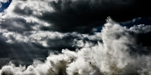 landscape-photo-graphy: The Fury of the Sea Against a Dark Sky Captured by Alessandro Puccinell