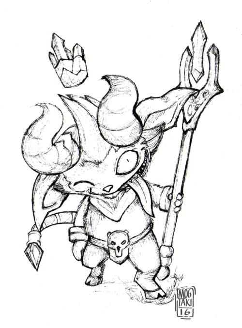mogtaki:“Looks like I’ll have to do it MYSELF!”For Inktober today it’s Little Devil Teemo from Leagu