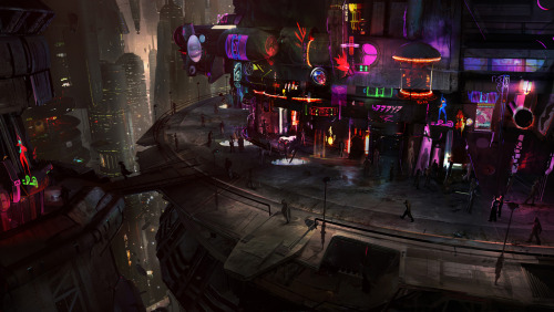 cinemagorgeous:  Beautiful concept art for the tragically cancelled video game Star Wars: 1313. Artwork by Bruno Werneck.