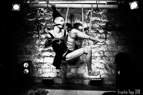 botaniquedelamort: Performing with @shibartiste for French Bonds Kinbaku Café - shot by @fran