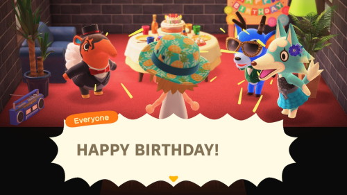 It was my birthday yesterday Even Kapp’n came by the Roost on my birthday – it’s like the game knows