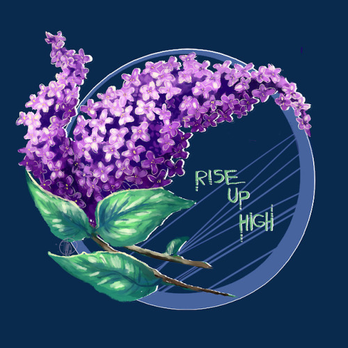 theweefreewomen: melinrangi: It’s lilac time [ID: art of a lilac flower curved round in a cres