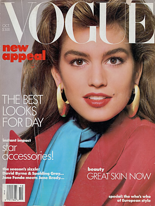 Cindy Crawford - Vogue Cover (1986)Cover photo by Richard Avedon Scan from barbiescanner