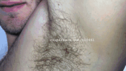 My friend Chris showing his hairy armpits.