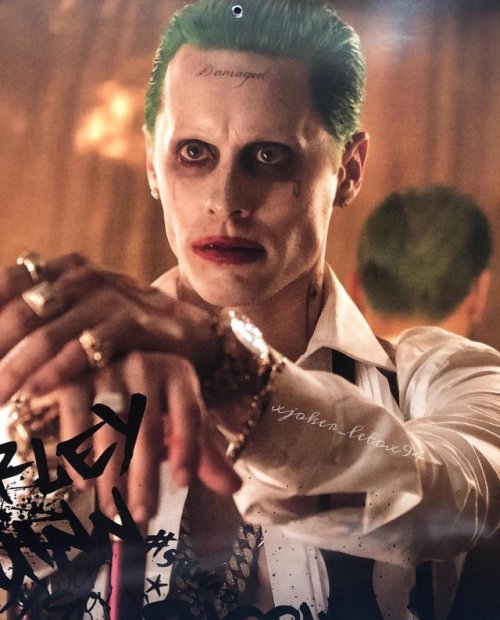 mrjandmrshq: New(?) photo of Jared Leto as the Joker in Suicide Squad 