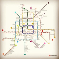 wheredoyoutravel:  Beijing goes full crazy with the massive subway system, with 4 new/extended lines opening.stagram http://instagram.com/p/xLUGX9TFcV/