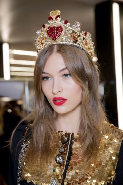 streets-couture:Dolce &amp; Gabbana Fall 2017 Ready To Wear - Backstage 