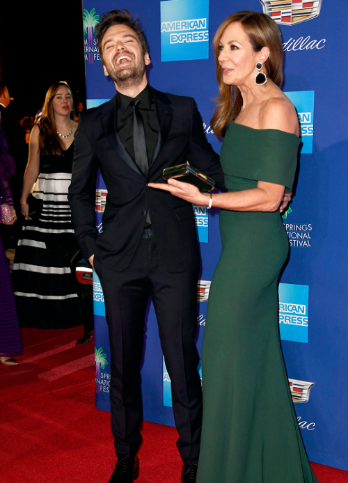 ageofultron:Sebastian Stan and Allison Janney attend the 29th Annual Palm Springs International Film