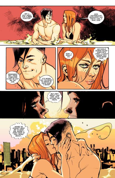 Called it! the new guy in the Batgirl series is the love interest.Man… let me tell you something, Chuck Dixon at least would wait for half of the series (and when i mean “half” i’m saying, like a few hints in issue #3 and later we see something