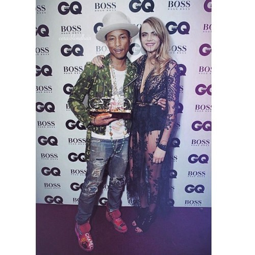 Congratulations again to @pharrell @britishgq #soloartistoftheyear #alwaysapleasure