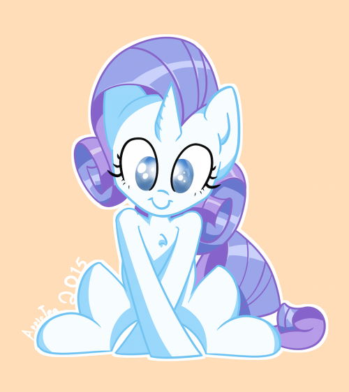 elrincondelpony:Tiny Rarity by AppleTea-MLP  ^w^!