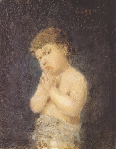 Betendes Kind, 1890, Albin Egger-Lienz