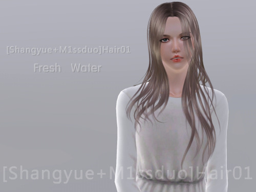 kugco:  2sanghaec:  shanguye:  My second hair——fresh water the mesh is by me the texture is by M1ssd
