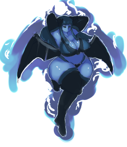 darky03nle:  A art trade with RMK178 http://rmk178.tumblr.com/post/129790388236/demon-cali-reference-i-still-wanted-to-make-her