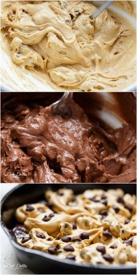 foodffs:   CHOCOLATE CHIP COOKIE MARBLED SKILLET BROWNIE Really nice recipes. Every hour. Show me what you cooked! 