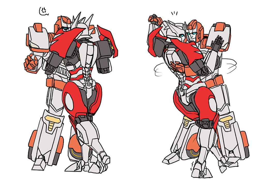 strawberrieninja:  alfheimr:  graceful warrior drift &amp; clunky old medic ratchet