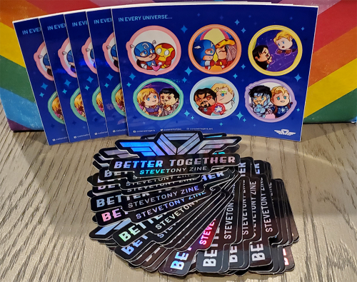  We heard you like updates… Our stickers and sticker sheets are here! Bringing you SteveTony 