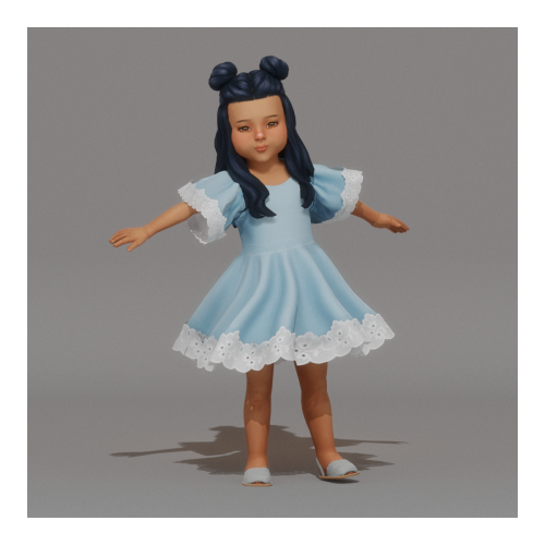 - ̗̀ Little Sasha Dress ̖́- (TS4) Download Dress: Patreon (now) | My Blog (February, 13th)For Toddle