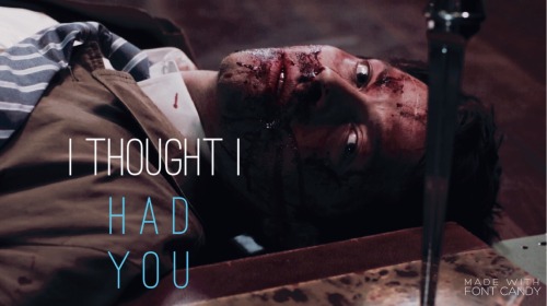 heavensclaire:she loved me unconditionally. all she asked for, was one thing; to stop.dean.. stop.