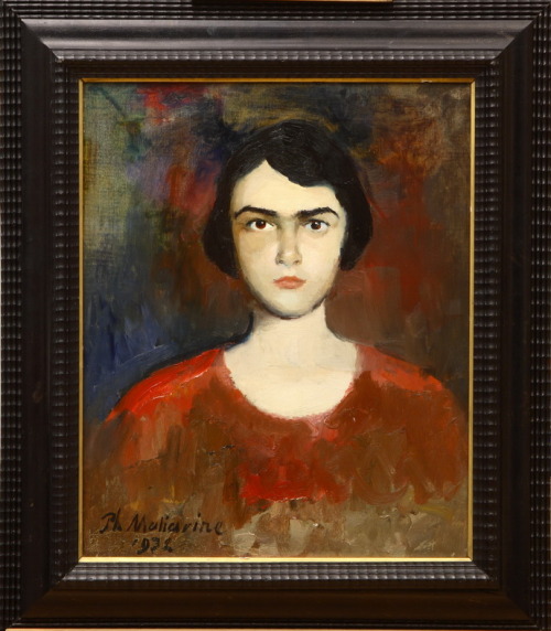 Filipp Malyavin (Russian, 1869 – 1940)A female portrait, 1932