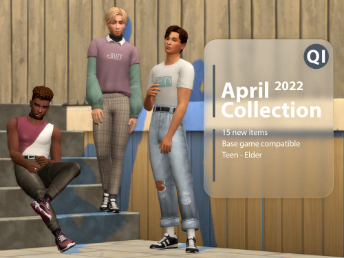 April 2022 Collection15 new items for guys because they deserve some CC too. :) Terms of UseDOWNLOAD