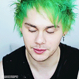 theperalta:  @Michael5SOS: My hair is literally green. GREEN