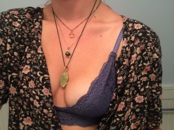 stolenfootprints:  My new citrine necklace,