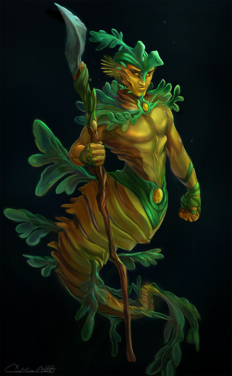 My late Mermay design - Leafy Sea Dragon Guard