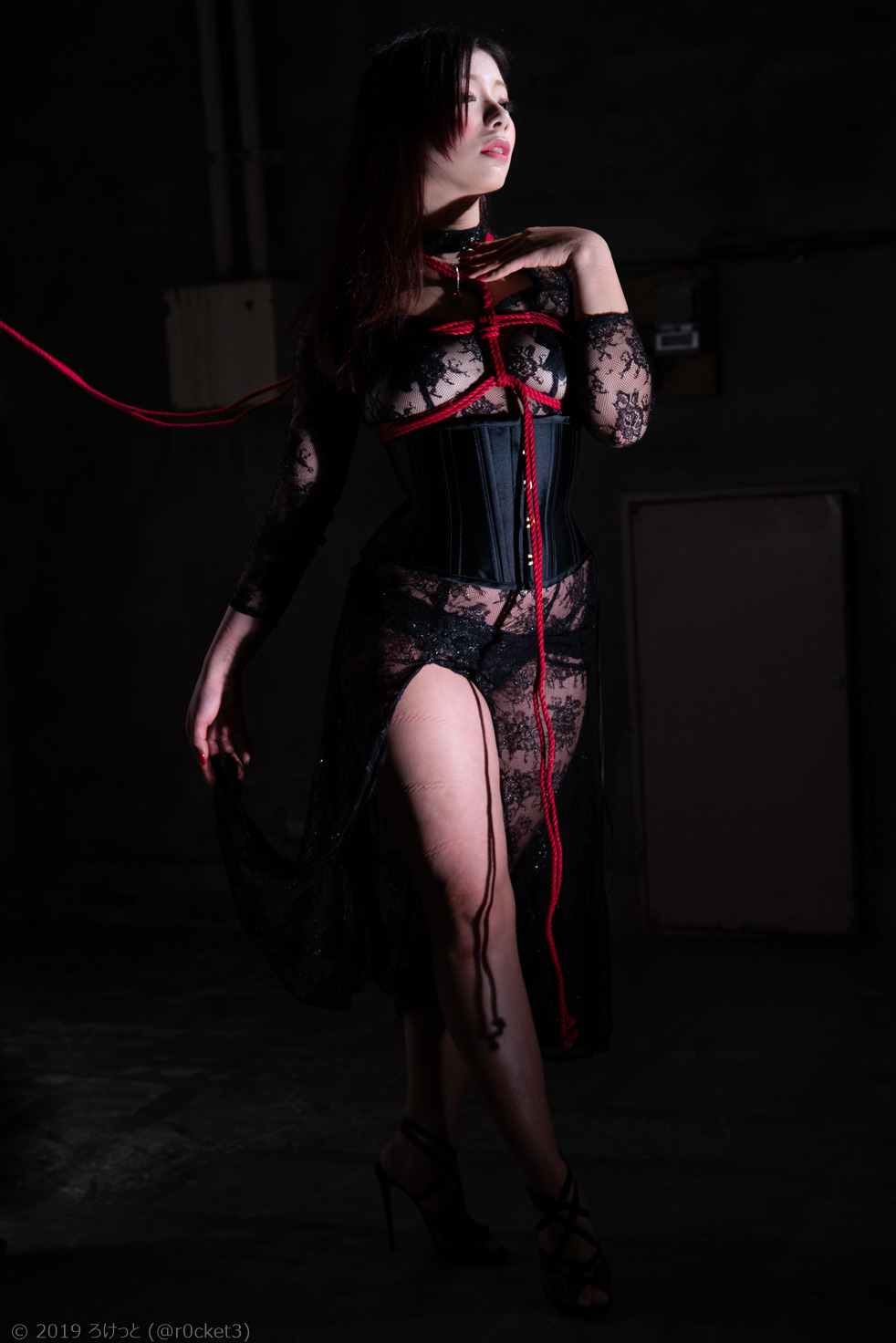 r0cket3: date：2019年1月model  ： ツナマヨさん緊縛師：Hajime Kinokoさん
