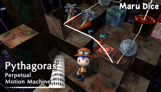   November 13, 2018, TOKYO, JAPAN – The English and Simplified Chinese translated version of independent developer Marudice’s Puzzle Game “Pythagoras’ Perpetual Motion Machine” is now available for sale on DLsite and Steam.    Developer