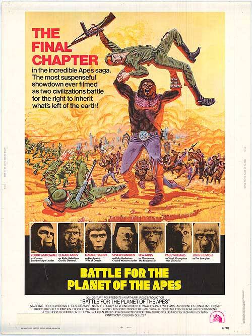 celluloidmusingsndt:Original Planet Of The Apes Movie Posters.