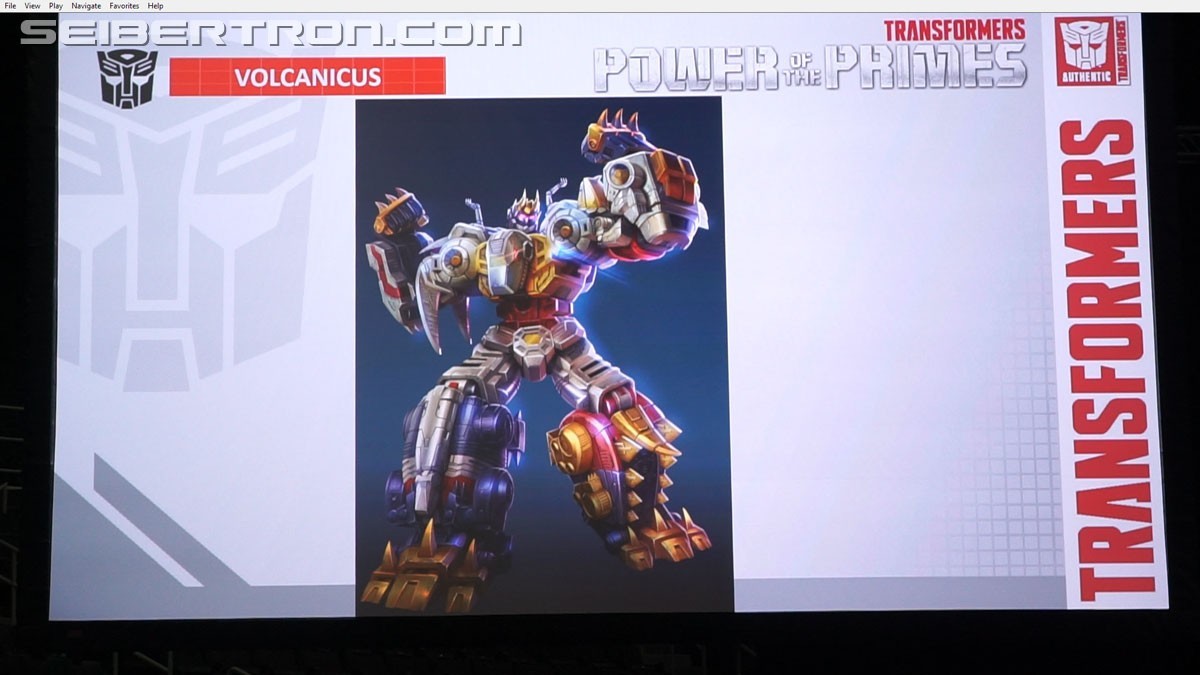 aeonmagnus:Transformers “Power of the Primes” Volcanicus Dinobot combiner