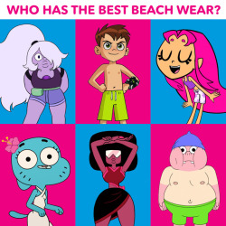 Who looks the best chilling on the beach? 