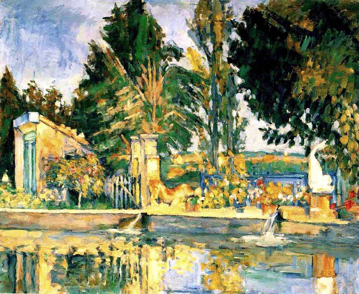 urgetocreate:  Paul Cezanne, Jas de Bouffan, The Pool, 1876 