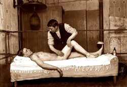 thehenchfiles:  Arthur Wyns: post-training massage, 1913 □