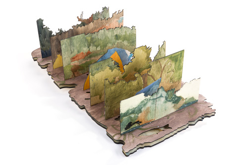 Redbluff Landscape Model, lasercut &amp; acrylic, 2015