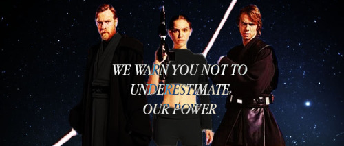 wisequeenskywalker:Evil prequel trio.