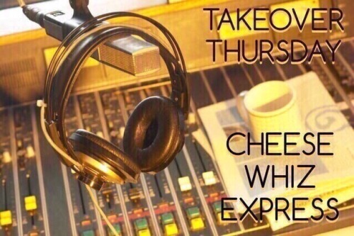 cheesewhizexpress:Takeover Thursday is back with @chachafrances , LIVE this Thursday, Nov30!