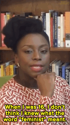 “That’s Nigerian author Chimamanda Ngozi Adichie. Every 16-year-old in Sweden is going to get a copy