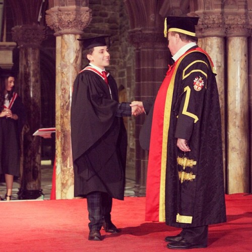 Me and the big guy #graduation #universityofchester #graduation2014