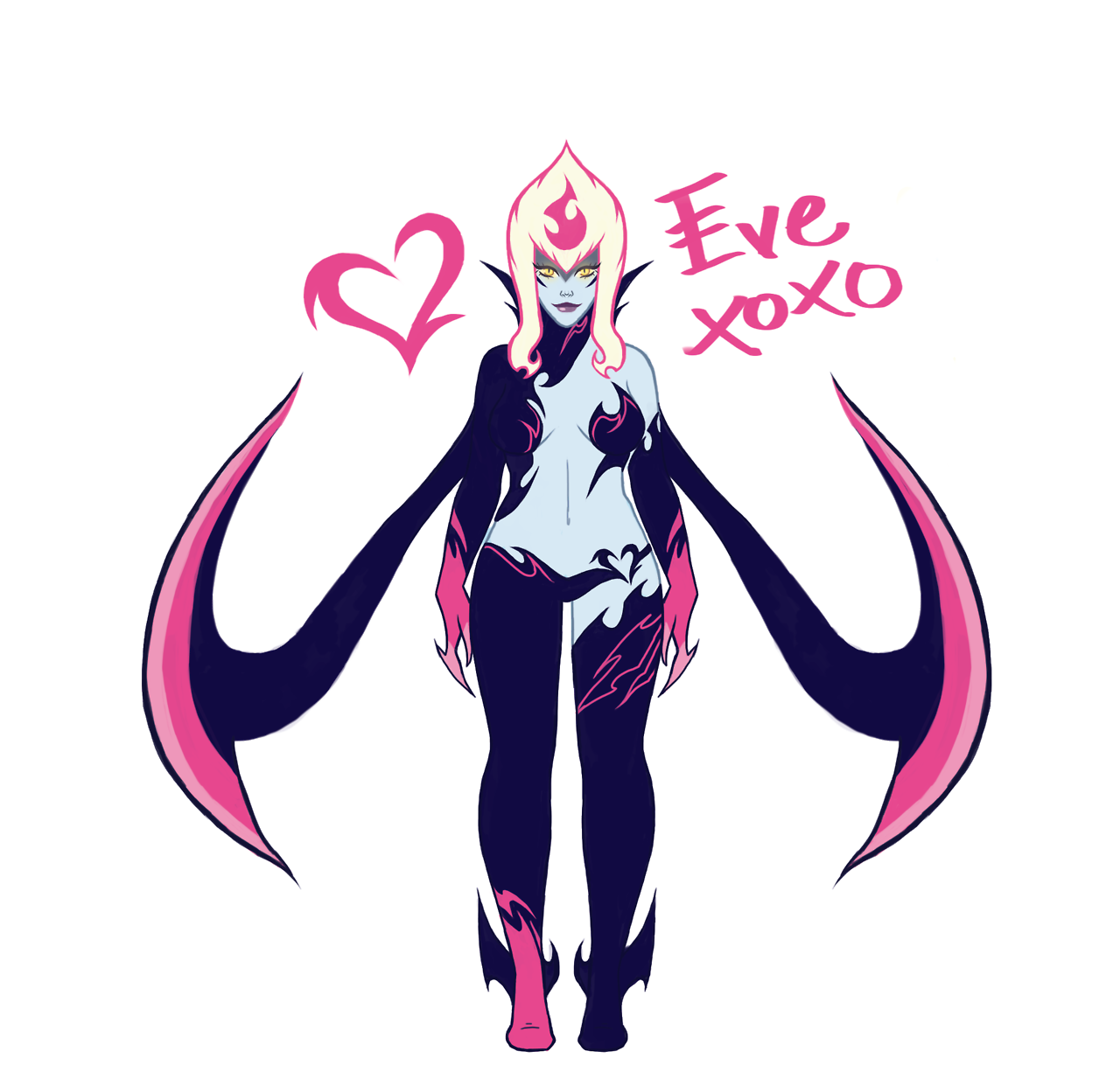 evelynnsembrace:((I felt like I kept making Evelynn look different in every picture,