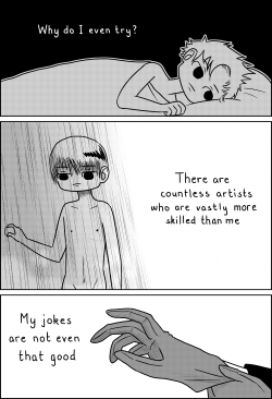 free-ottawe:  little-things-count-the-most:  drbrucebananer:  ask-ooc-jack:  atokniiro:  An introspective journey of artistic self discovery, presented as a 6 page comic.  I THOUGHT IT WAS DEEP  r u saying butts aren’t deep tho cuz let me tell u  oh